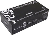 Black Dragon Nitrile Gloves Powder Free Black  (Pack of 100) -  - 2XL