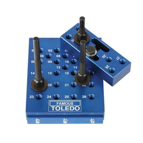 Toledo Universal Press Support Tool with adjustable press plate, designed for stable and secure mounting/demounting tasks.