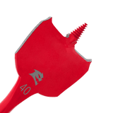 Diablo SPEEDemon Spade Bit, 40mm x 152mm, featuring self-feeding design and optimized paddle for rapid, clean wood drilling.