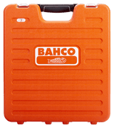 Bahco 108-piece socket set with various sizes, flexible spanners, and a durable storage box for versatile professional use.