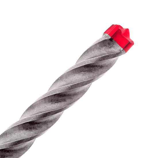 Diablo Rebar Demon SDS-Plus drill bit, 4-cut design, 165mm length for efficient drilling through reinforced concrete.