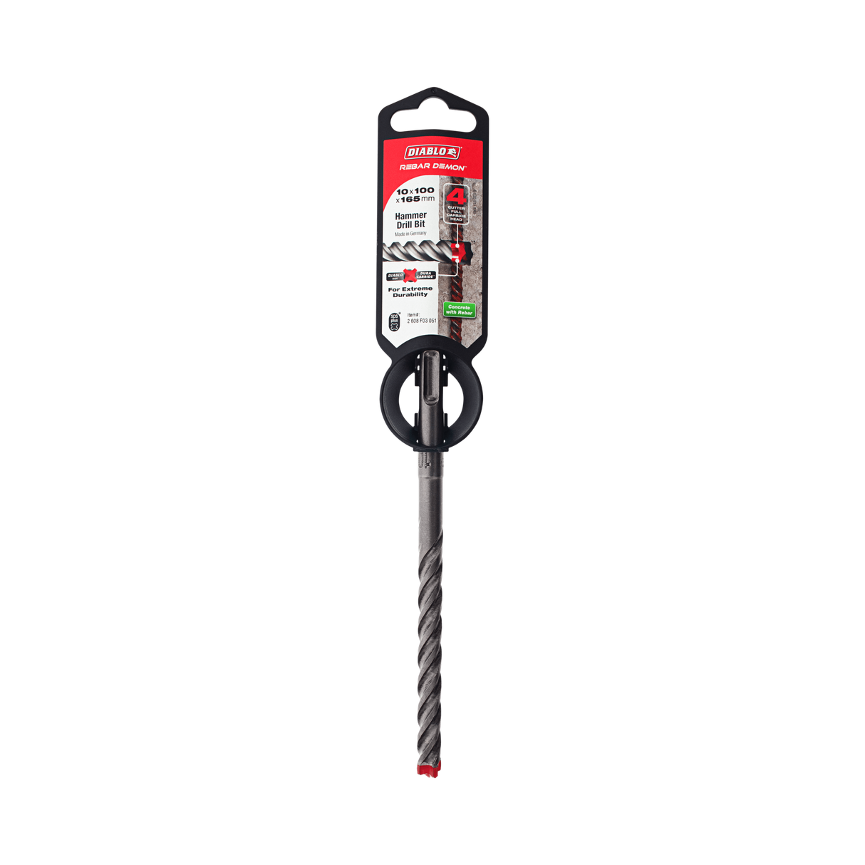 Diablo Rebar Demon SDS-Plus 4-Cut 10 x 165mm