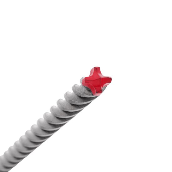 Diablo Rebar Demon SDS-Plus drill bit, 10mm diameter, 465mm length, with full carbide head for superior durability and precision.