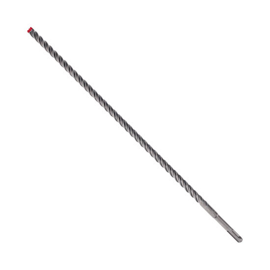 Diablo Rebar Demon SDS-Plus drill bit, 12mm diameter, 465mm long, with 4-cutter carbide head for tough concrete drilling.