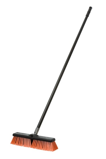 350mm Maxi Platform Broom with 1.35m handle, ideal for efficient outdoor and indoor cleaning. Durable and versatile tool.