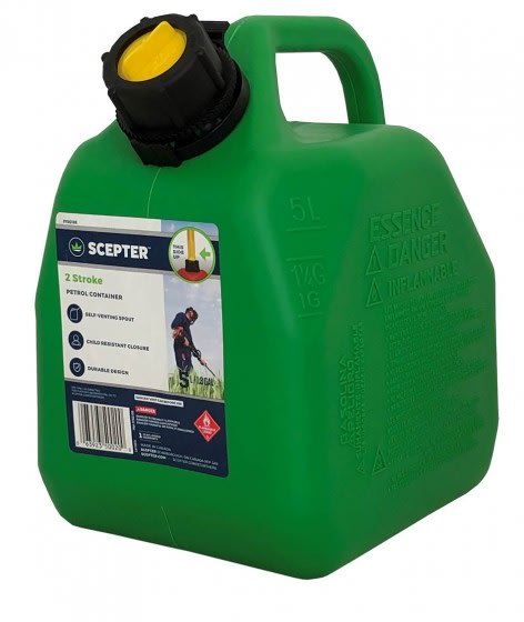 Scepter 2 Stroke Jerry Can- Green 5L