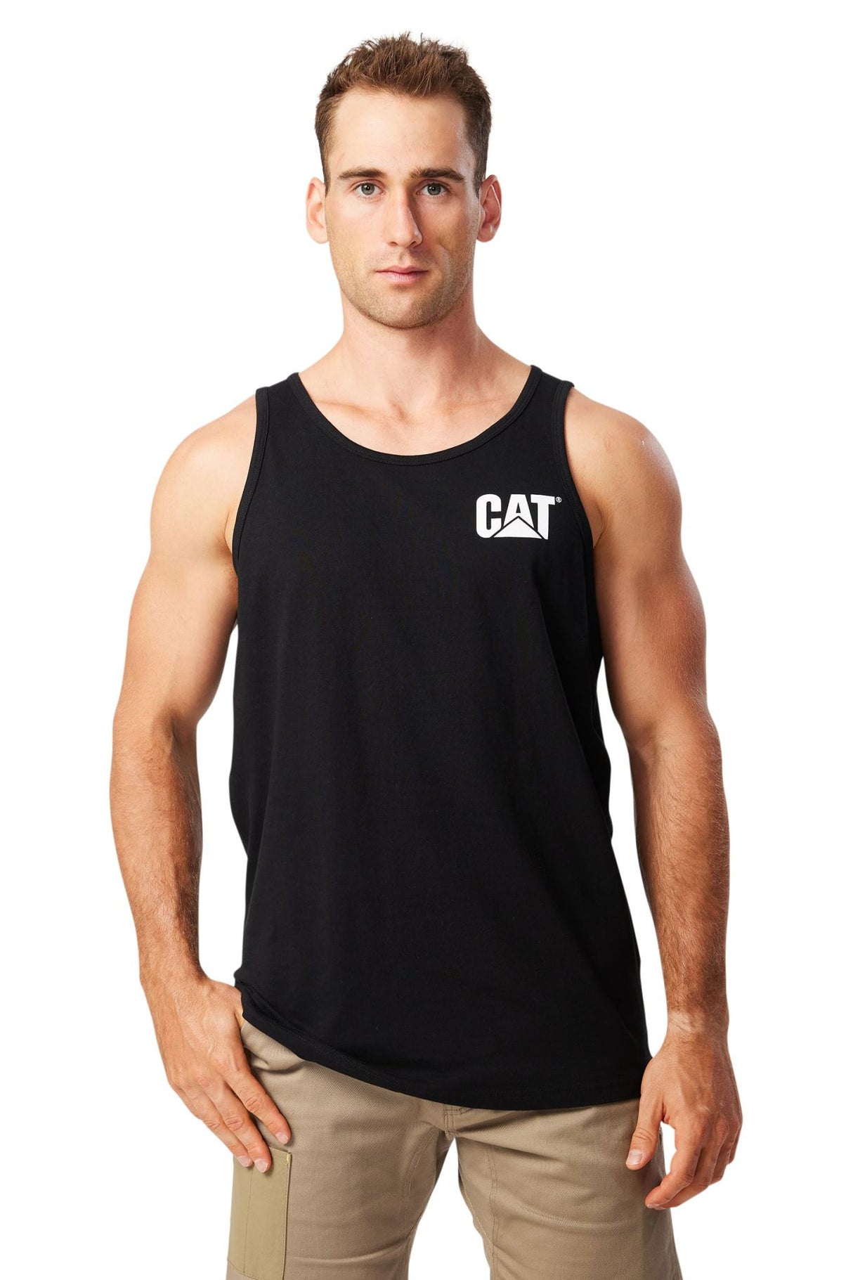 CAT, Trademark Singlet - Black (Size: SM)