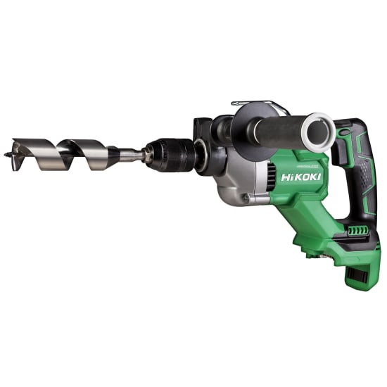 HiKOKI 36V Heavy Duty Cordless Impact Drill with 13mm keyless chuck, quick switch, and brushless motor designed for high-load drilling.