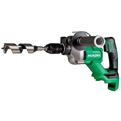 HiKOKI 36V Heavy Duty Cordless Impact Drill with 13mm keyless chuck, quick switch, and brushless motor designed for high-load drilling.