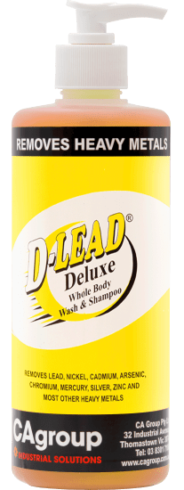 D-Lead Body Wash and Shampoo 500ml for effective cleansing of skin and hair, removing heavy metals and contaminants gently.