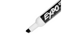 EXPO Low Odour Dry Erase Markers, Chisel Tip Black (Box of 12)