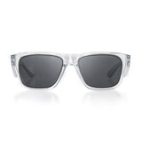 Stylish unisex safety glasses with tinted lenses, UV400 protection, and durable polycarbonate frames for ultimate eye safety.