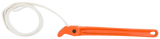 Bahco 300mm pipe wrench with nylon strap, designed for narrow spaces and optimal grip on delicate oil filters and tubes.