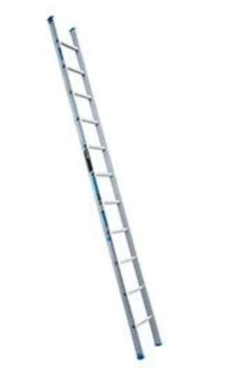 Easy Access Trade Series 4.8m extension ladder featuring heavy-duty construction, D-shaped steps, and 150kg load rating.