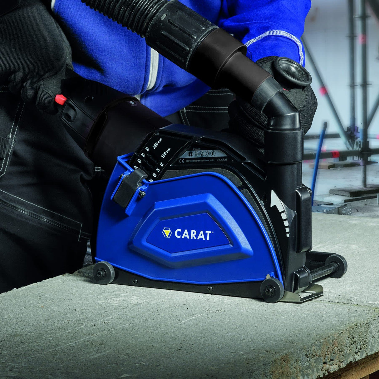 Carat Dustcatch Pro Heavy Duty Cutting Dust Shroud 230mm (Each)