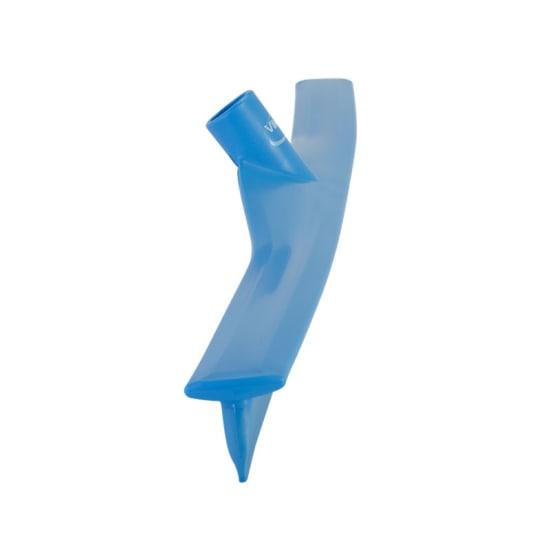 Blue 700mm Vikan Ultra Hygienic Floor Squeegee with soft rubber lip, ideal for effective cleaning in sensitive environments.