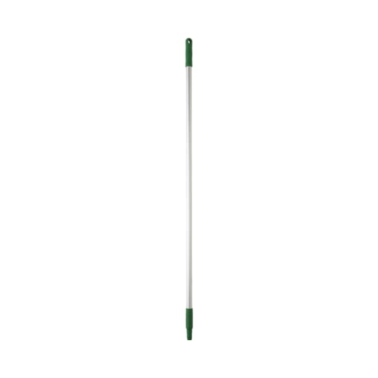 Vikan Aluminium Handle in green, 1245mm, lightweight and durable with color-coded grip for hygienic cleaning.