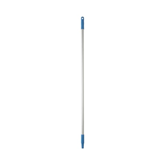 Vikan Aluminium Handle in blue, 1245mm long with color-coded grip for hygienic cleaning in various professional environments.