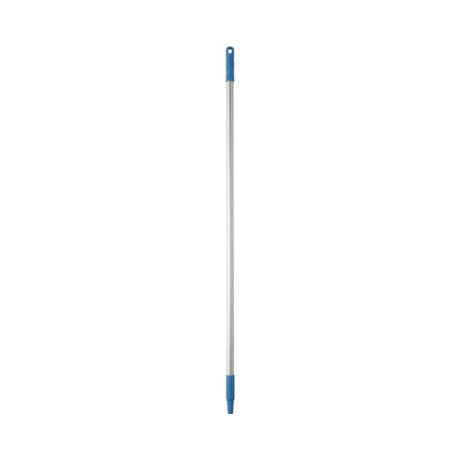 Vikan Aluminium Handle in blue, 1245mm long with color-coded grip for hygienic cleaning in various professional environments.