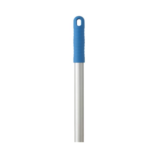 Vikan Aluminium Handle in blue, 1245mm, color-coded grip for hygiene, compatible with Vikan tools, lightweight and durable.