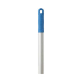 Vikan Aluminium Handle in blue, 1245mm, color-coded grip for hygiene, compatible with Vikan tools, lightweight and durable.