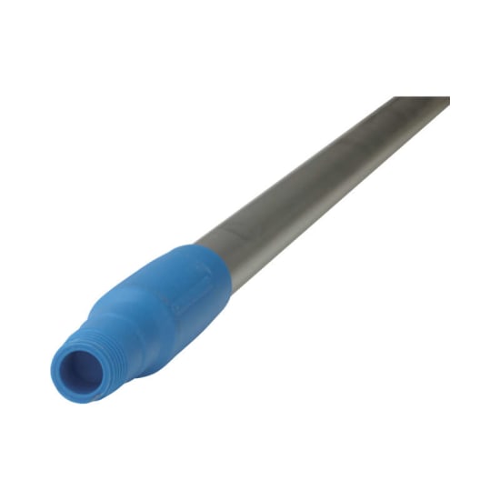 Vikan Aluminium Handle in blue, 1245mm, with color-coded grip for hygiene and compatibility with Vikan cleaning tools.