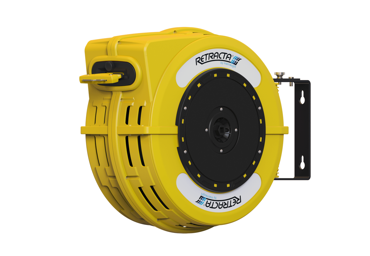Retracta C1 Yellow/Black Caution Tape Barrier Reel 48mm x 25m