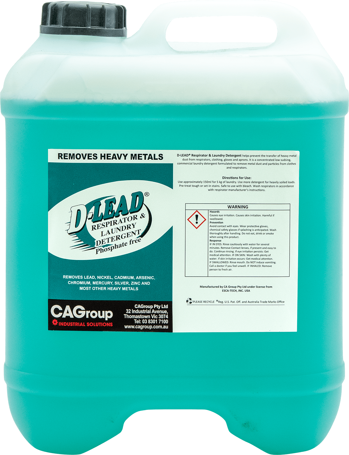 D-Lead Respirator & Laundry Detergent 20L (Each)