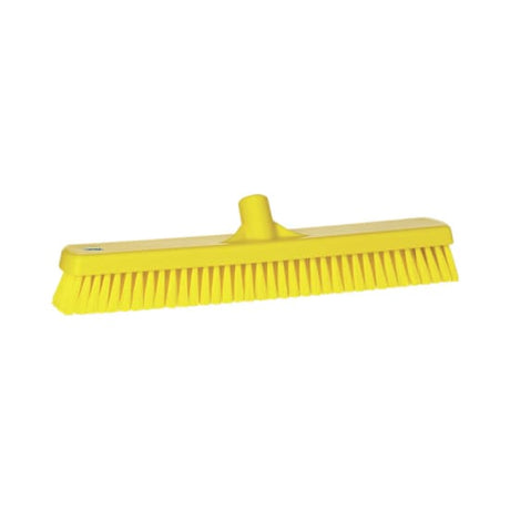 Vikan Wall/Floor Washing Stiff Bristle Brush with bold bristles for deep cleaning of various surfaces, measuring 470mm wide.