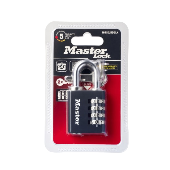 Master Lock 7641 Solid Zinc Combination Padlock-40mm (Each)