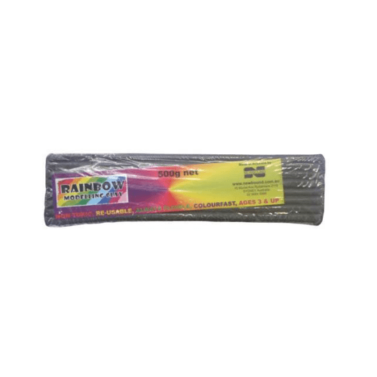 Vibrant 500g Rainbow Modeling Clay, non-toxic, reusable, pliable, perfect for all ages and creative projects.