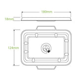 BioPak Natural Plant Fibre Takeaway Lid 500/600ml 125 (Pack)