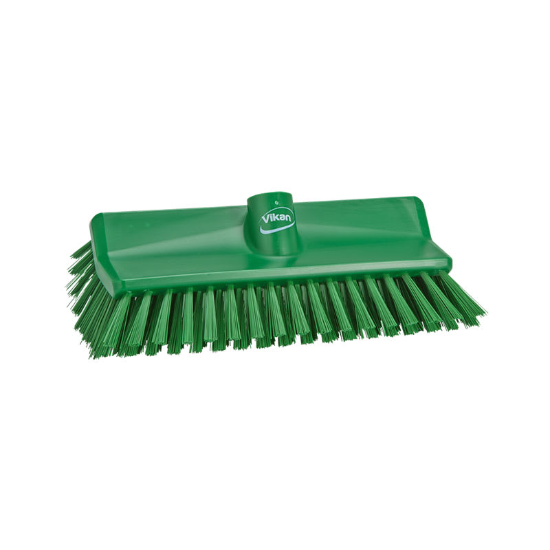 Vikan High-Lo Stiff Bristle Brush Green 265mm (Each)