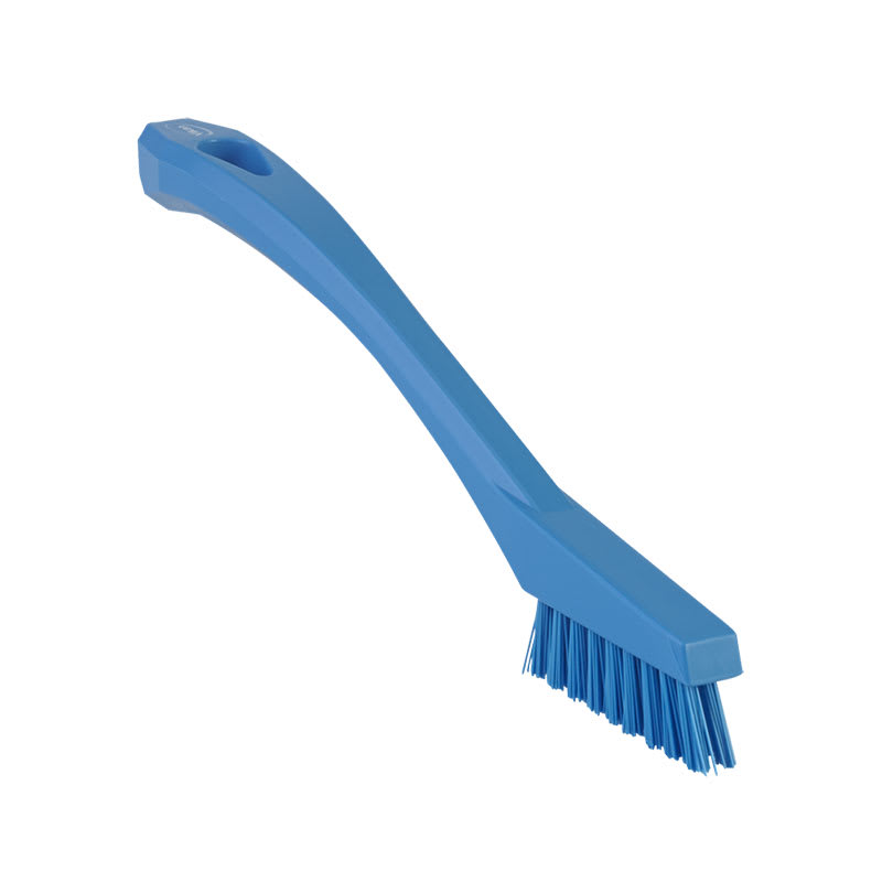 Vikan Detail Stiff Bristles Brush Blue 205mm (Each)