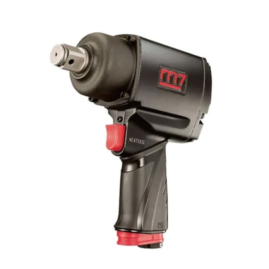 M7 Air Impact Wrench with EZ Grease Anvil, lightweight 2.68 kg, 200-1200 ft-lb torque for heavy-duty applications.