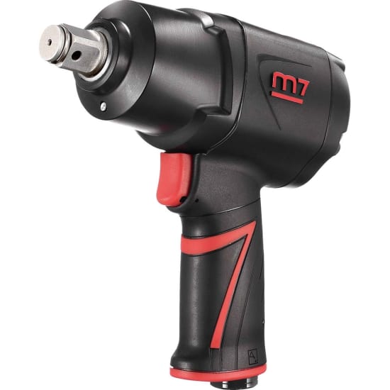 M7 Air Impact Wrench with 3/4in drive, delivers 1898Nm torque, lightweight composite body, and easy maintenance grease hole.