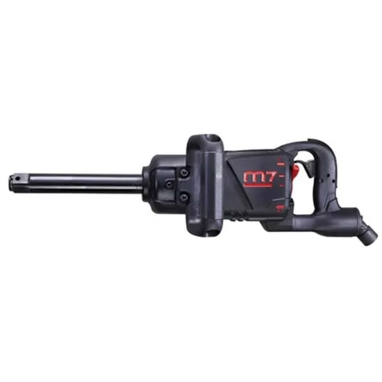 Powerful M7 Air Impact Wrench with 1in drive, 4500 ft-lb torque, lightweight magnesium housing, perfect for heavy-duty tasks.