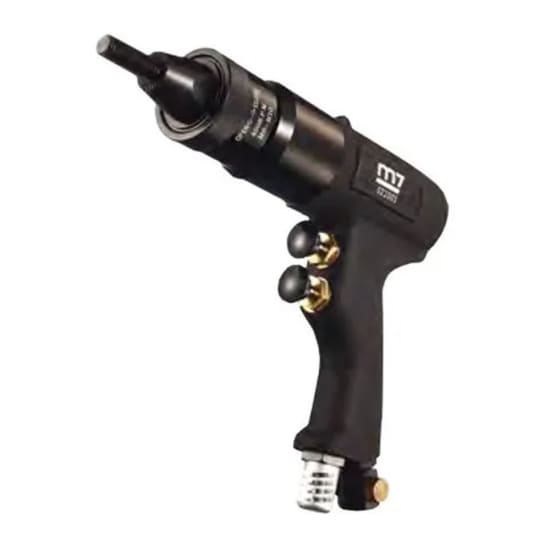 M7 Air Rivet Nut Tool for M6-M8 with automatic operation, quick release clip, and two trigger design for efficient fastening.