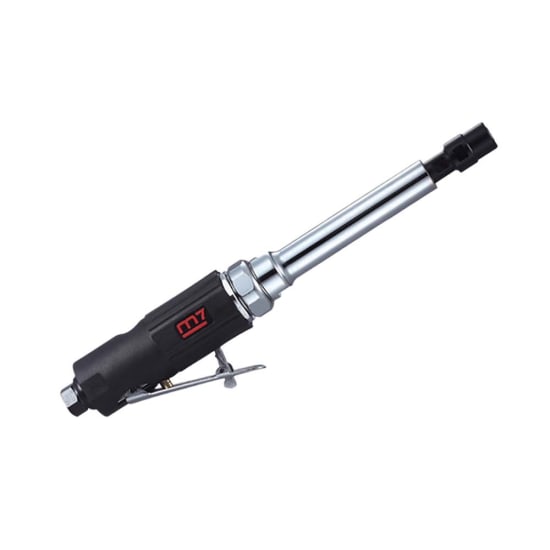 M7 Air Die Grinder with 280mm length, 25,000 RPM speed, dual collet sizes, ergonomic design, perfect for precision grinding.