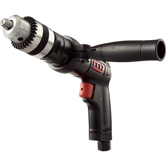 Heavy-duty M7 Air Drill with 1/2in chuck, 1100rpm, lightweight design for precise drilling in various materials.