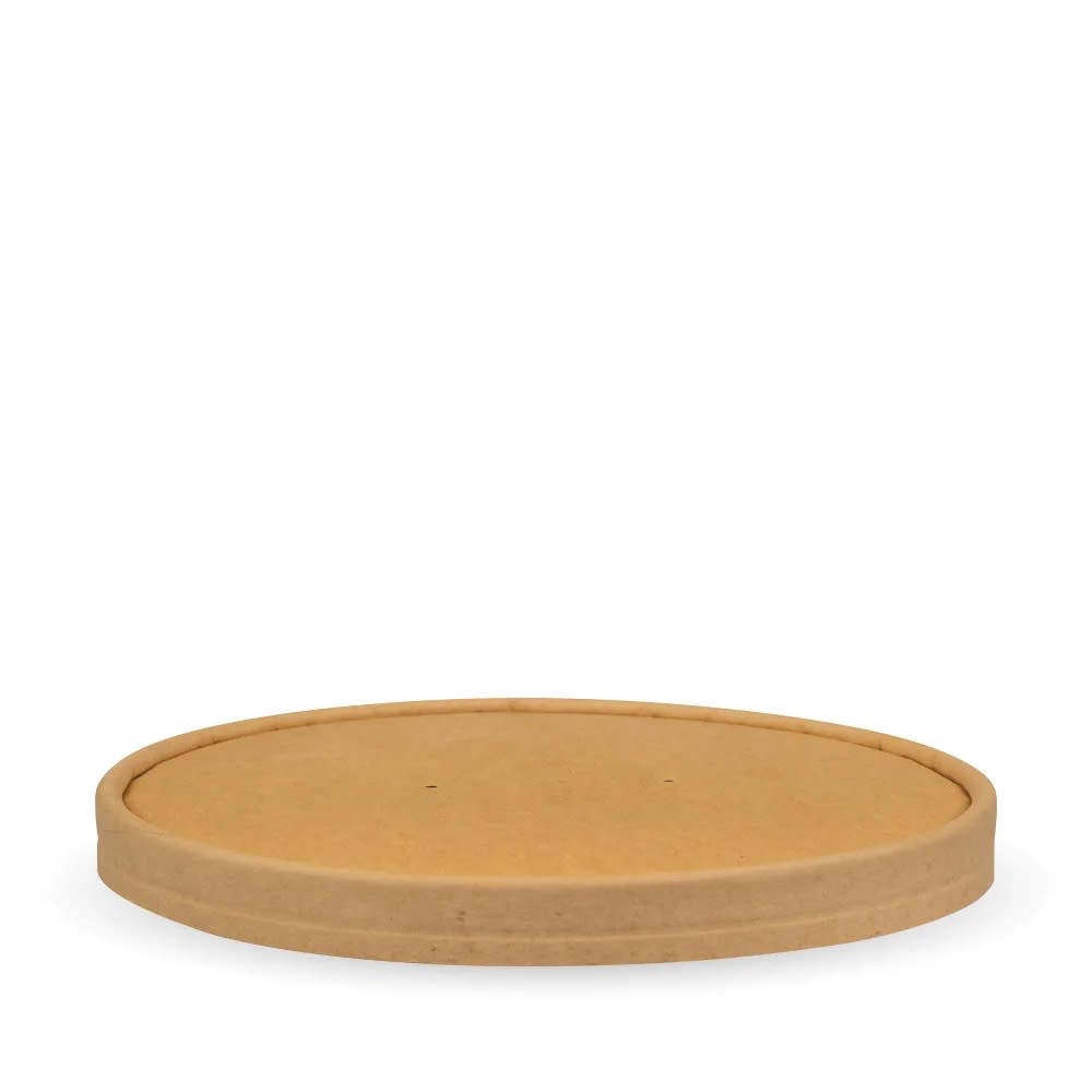BioPak Paper Kraft BioBowl Lid 1300ml 50 (Pack)