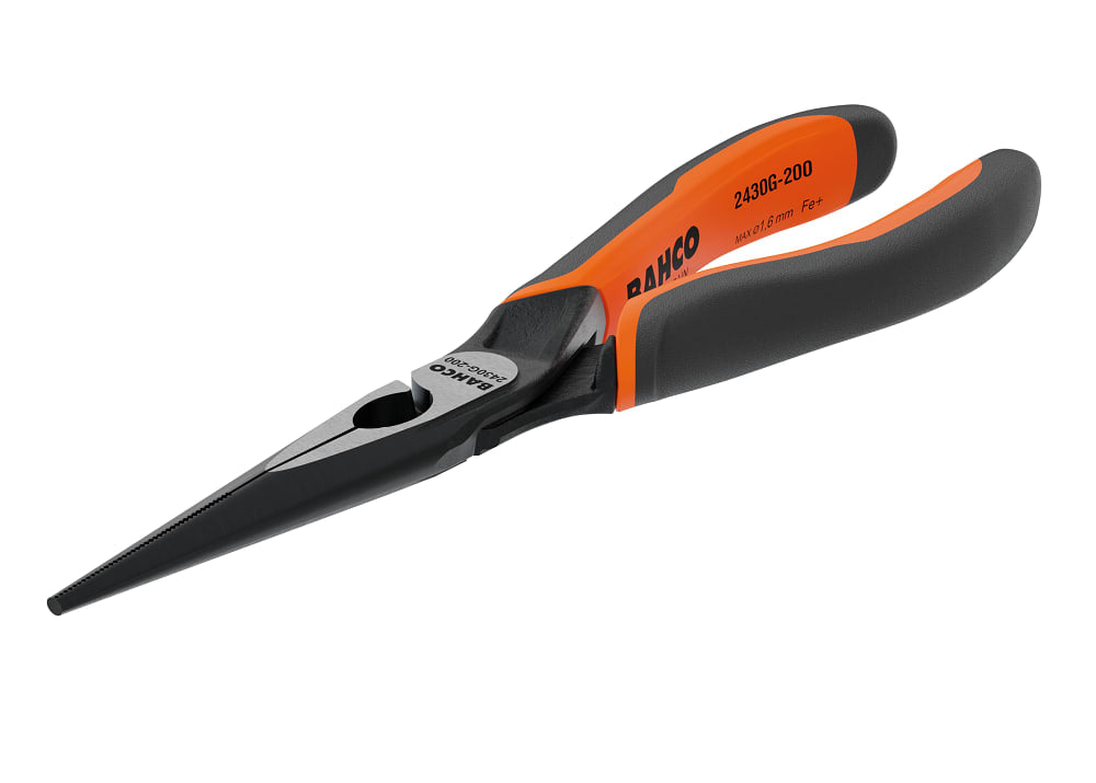 Bahco ERGO Long Snipe Nose Pliers 200mm
