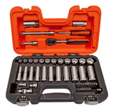 Bahco 53 Piece Deep Socket Set 1/4 and 3/8in