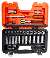 Bahco 53 Piece Deep Socket Set 1/4 and 3/8in
