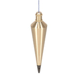 Kincrome 8oz brass plumb bob with hardened steel tip for precise measurement and alignment in construction and carpentry tasks.