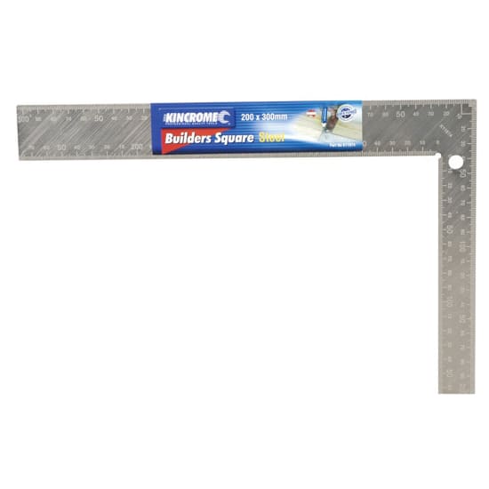 Kincrome Builders Square Steel 200x300mm, durable and rust-resistant for precise measurements in construction and carpentry.