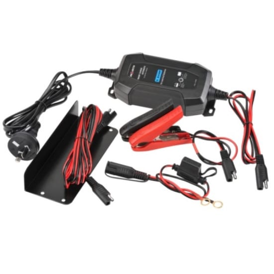 Projecta 1.5A 12V 4 Stage Battery Charger designed for optimal automotive and marine battery maintenance with smart charging technology.