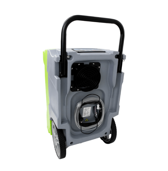 Heavy-duty Haydn Industrial Dehumidifier-90L for moisture control, featuring 90L capacity, LCD control, and easy mobility.