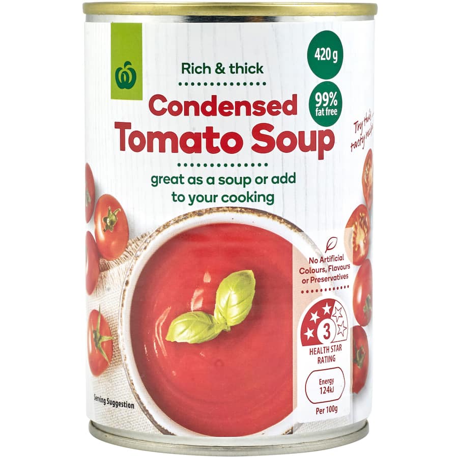 Woolworths Soup Tomato Canned 420g