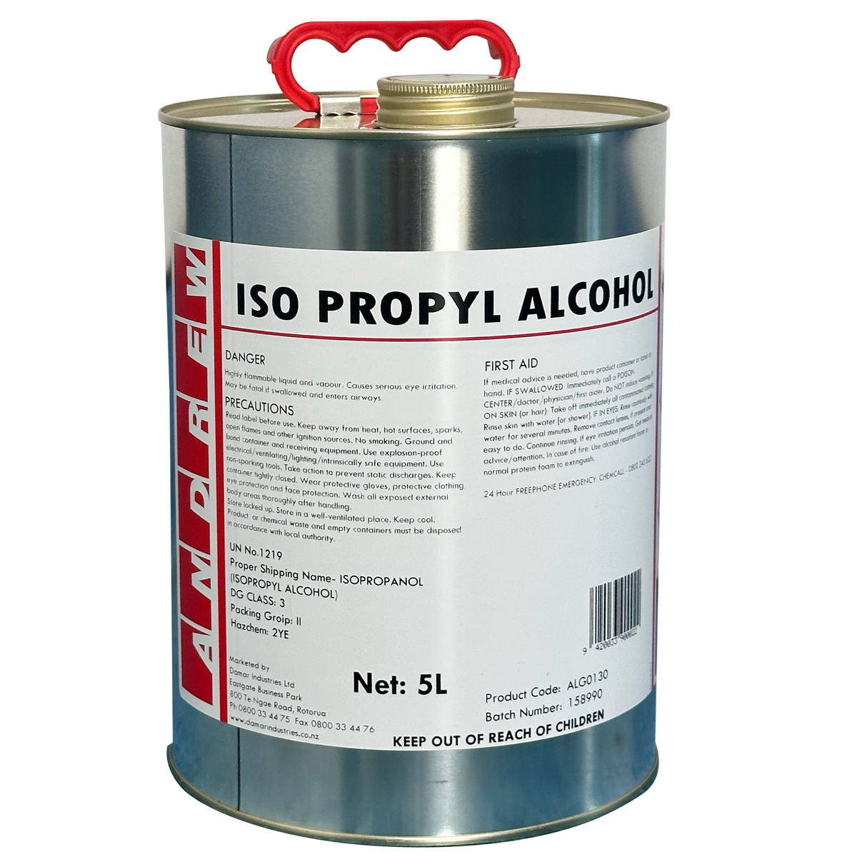 Andrew Isopropyl Alcohol 5L